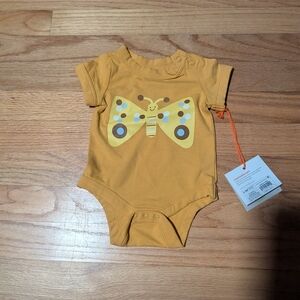 Christian Robinson Target Squash Yellow Butterfly Onesie 0-3M